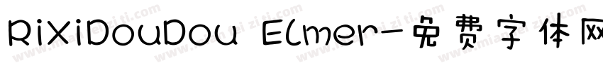 RiXiDouDou Elmer字体转换